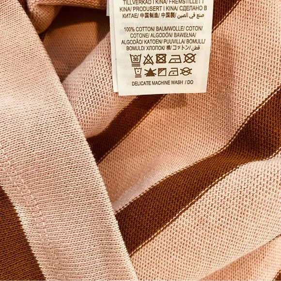 Boden top size 12 pink and brown stripes - Picture 7 of 7